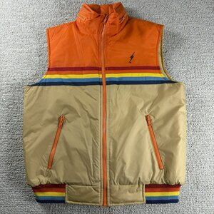 Orange and Tan Vest with Stripes